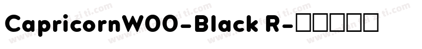 CapricornW00-Black R字体转换